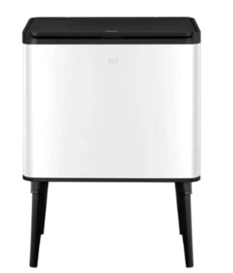 Kitchen White Trash Bin Touch 30L EKO POSE