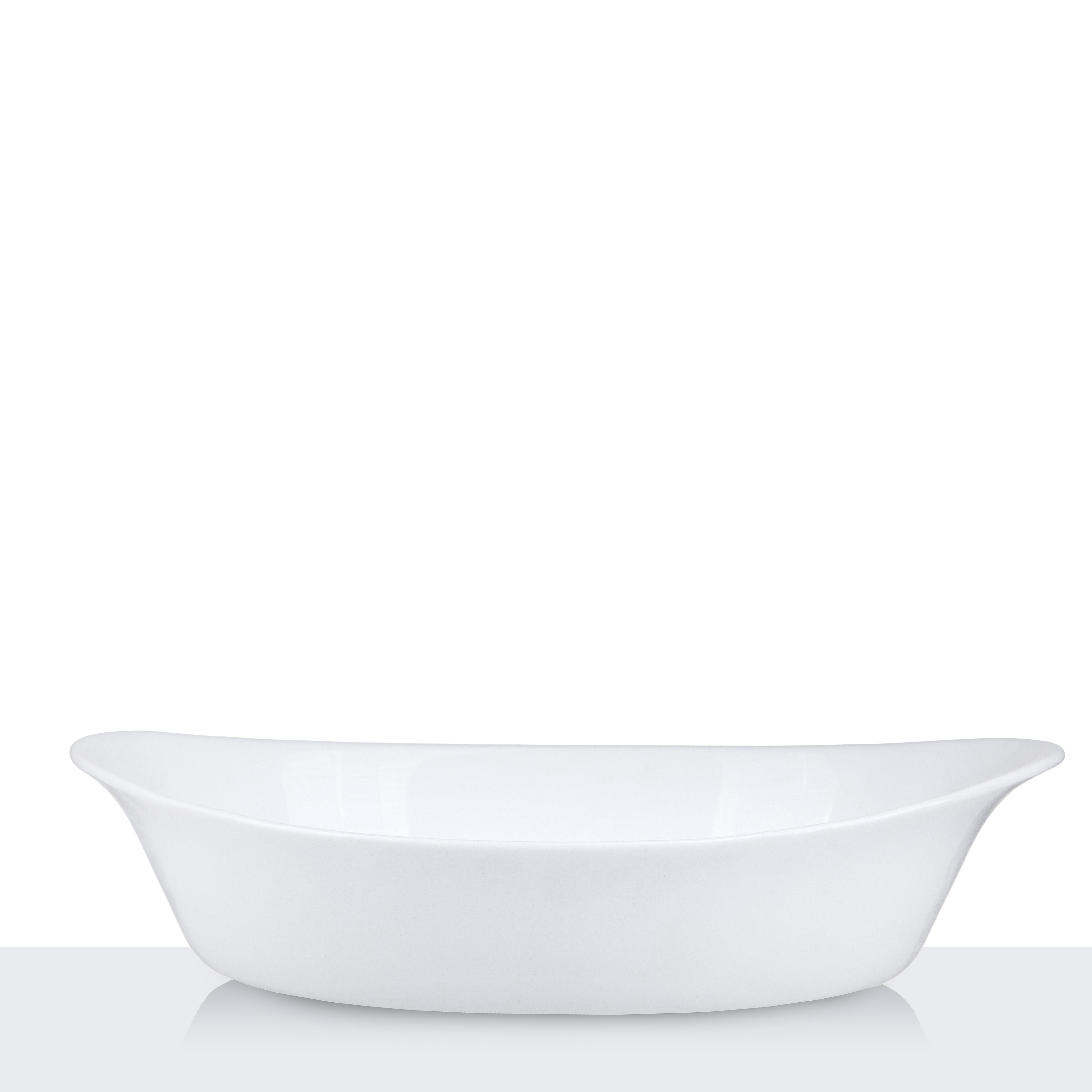 Pan Oval 12.8*21.3cm 550ml Opal Glass