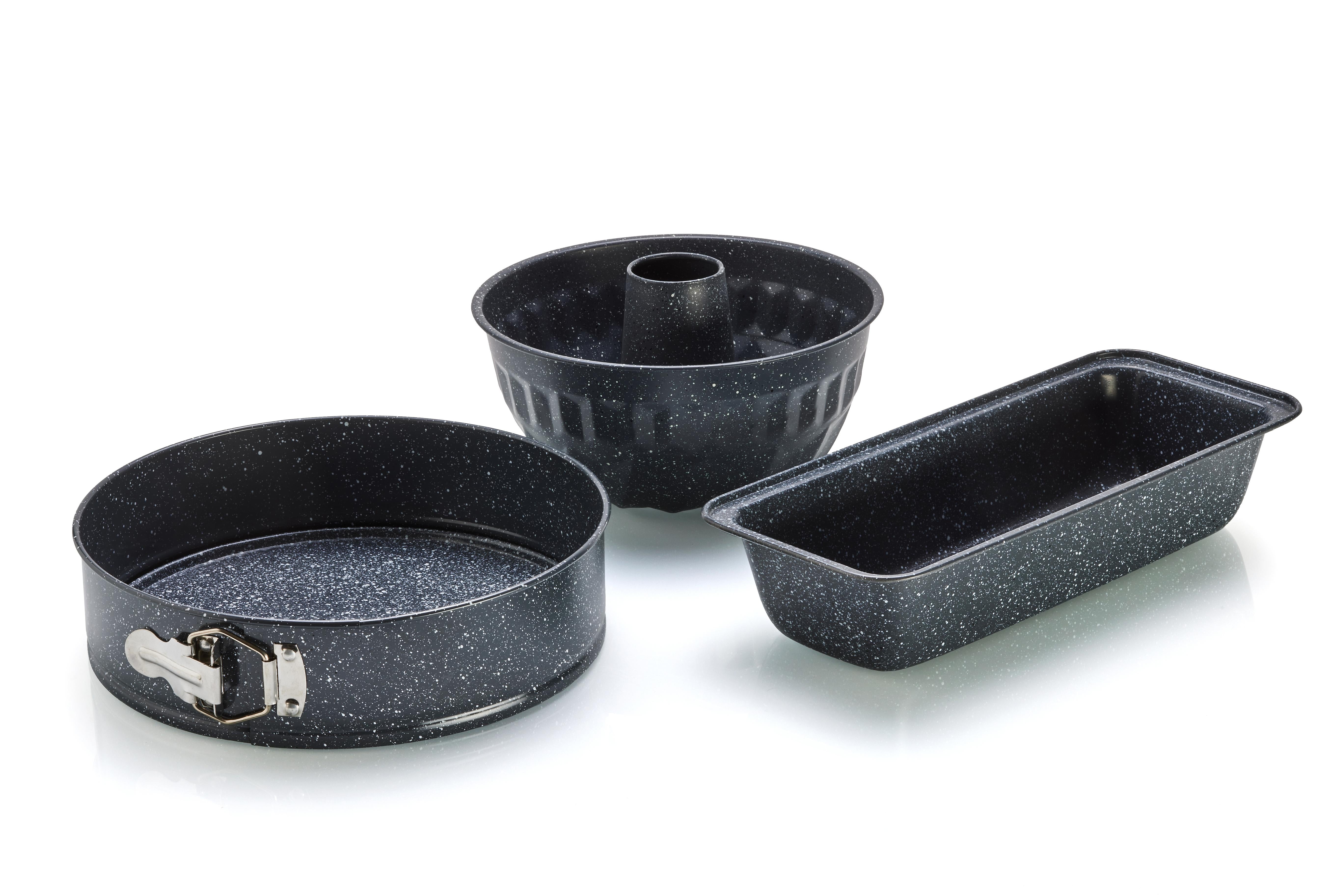 Set 3 Pieces Pans Carbon Style Bake-it up