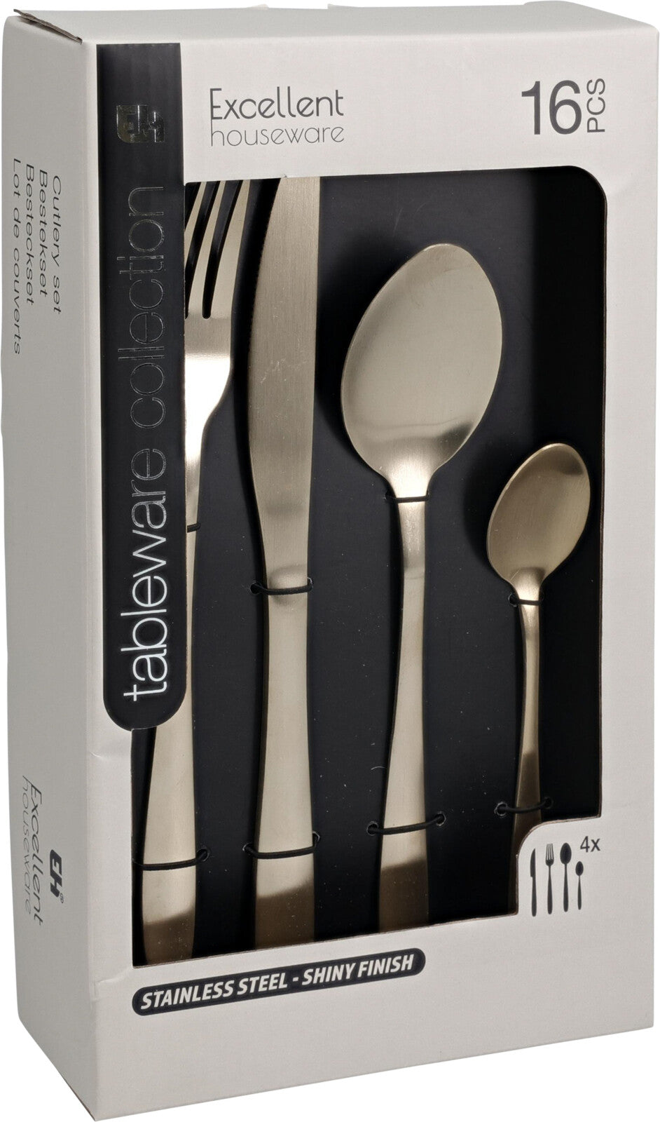 Gold Cutlery Set 16 Pieces