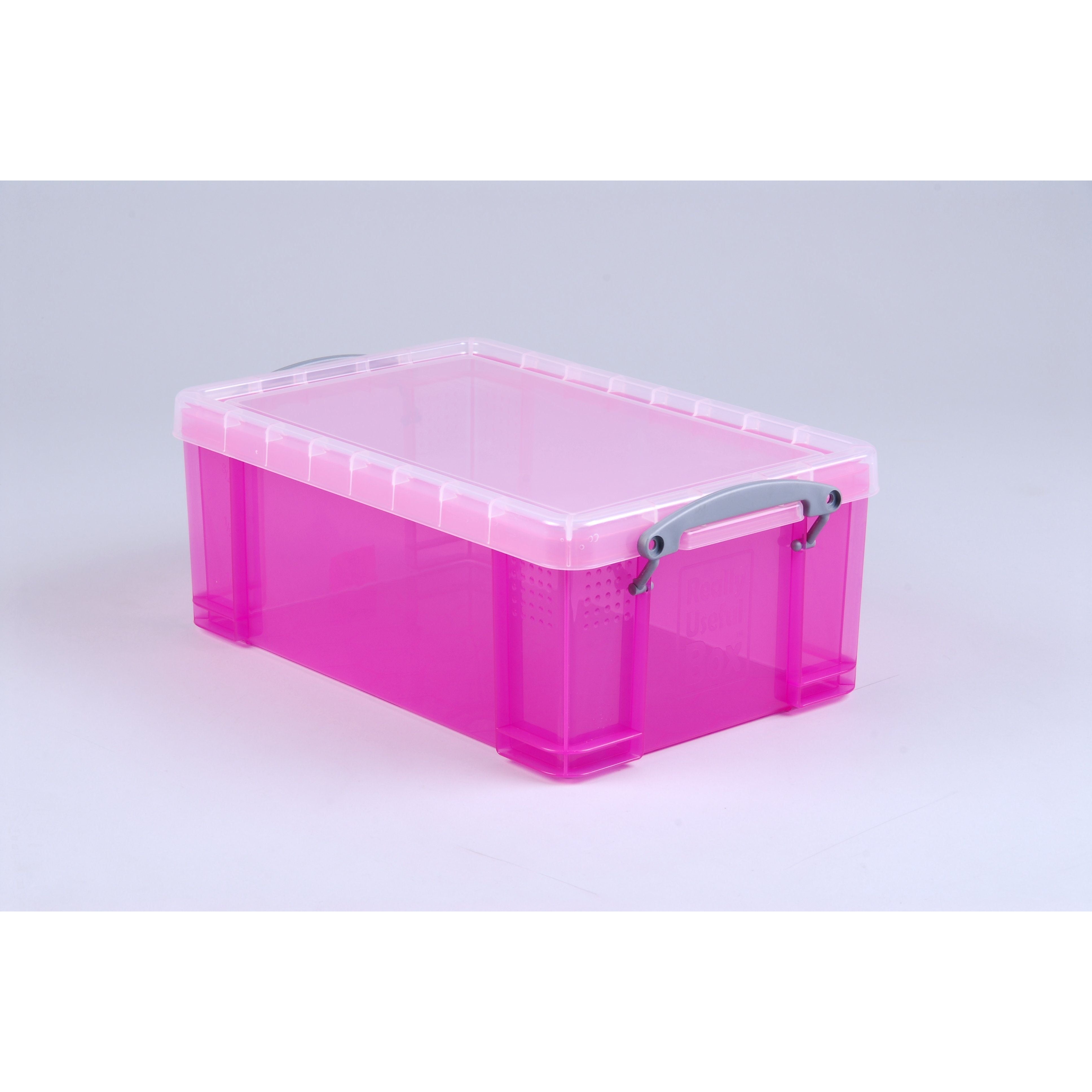 Storage Pink Clear Box 9L