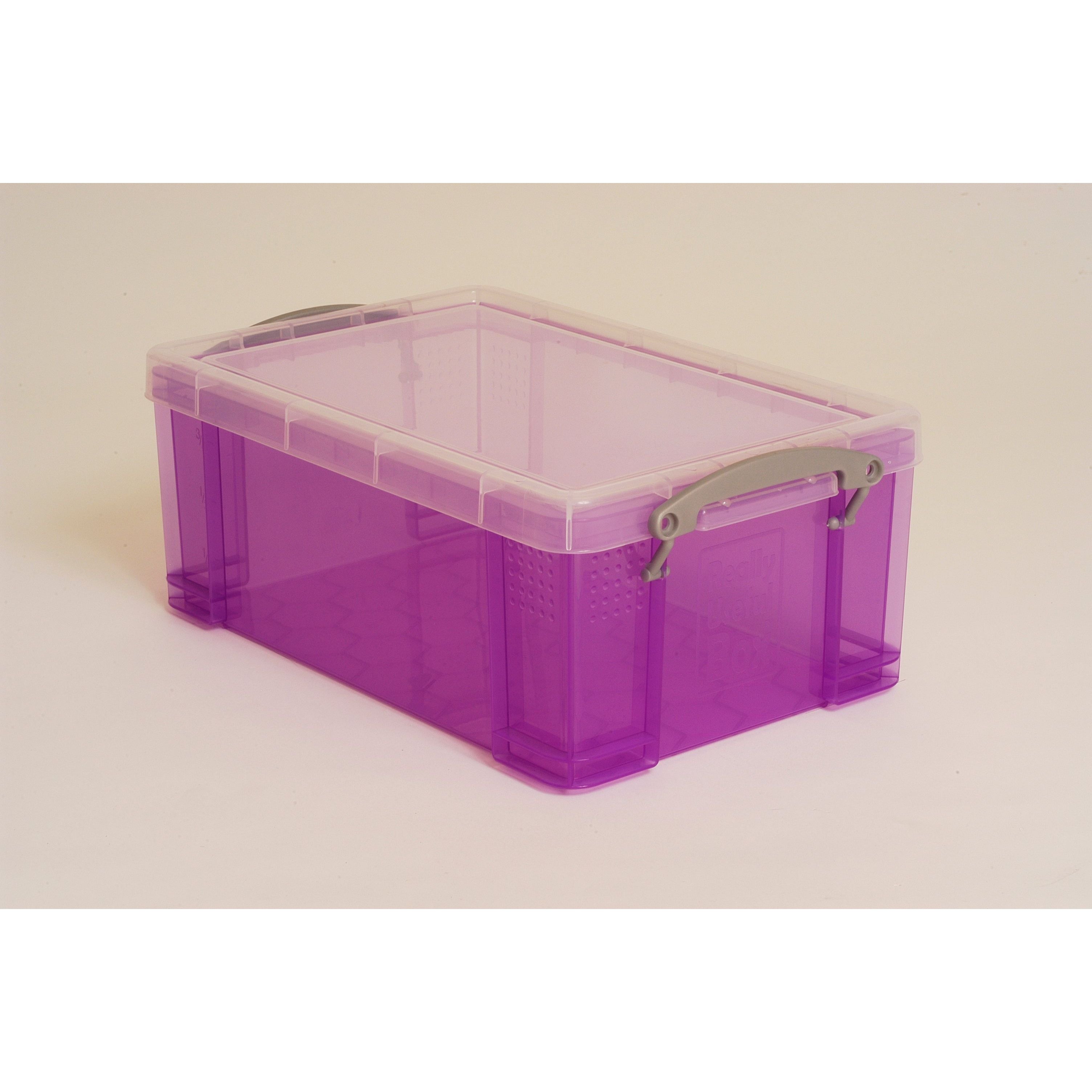 Storage Purple Clear Box 9L