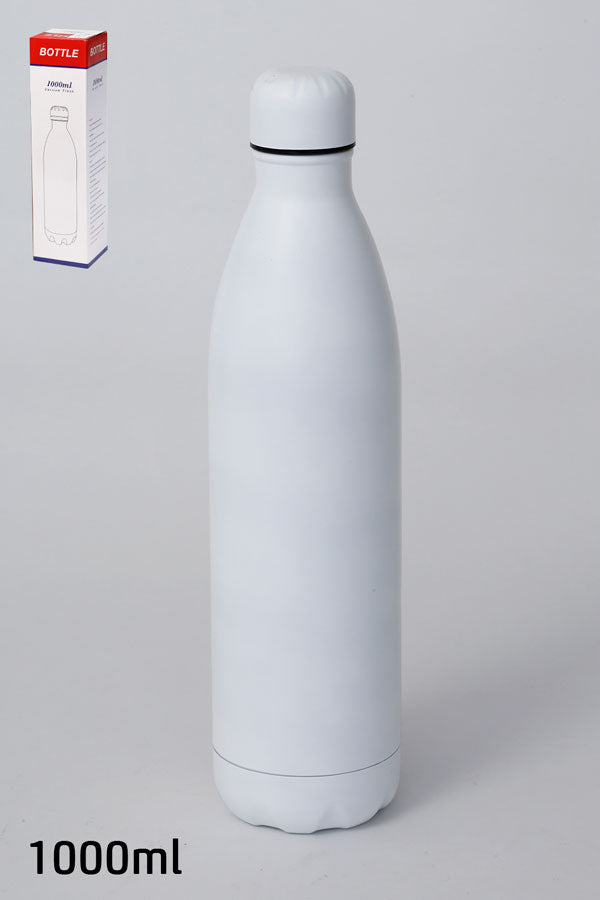 White Thermos Stainless Steel Bottle 1000ml DREAM CHEF