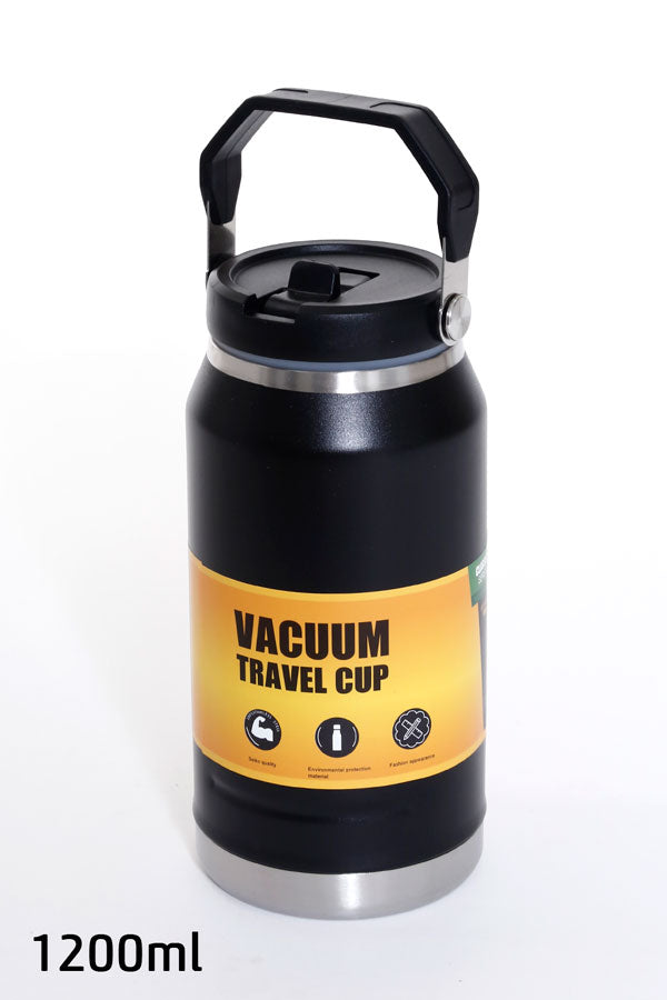 Black Thermos Stainless Steel 1200ml DREAM CHEF