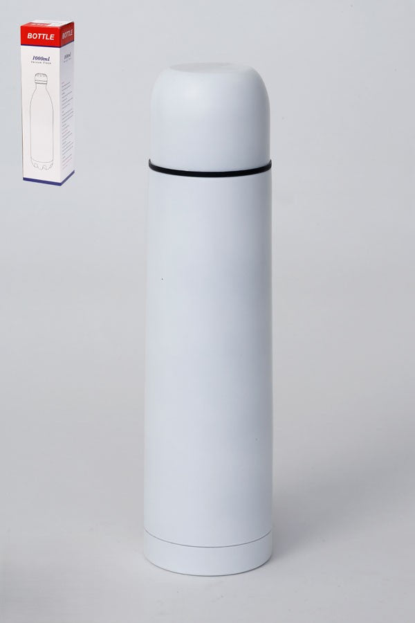 White Thermos Stainless Steel 1000ml DREAM CHEF