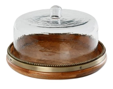 Bell Cake 37cm Brass + Wood