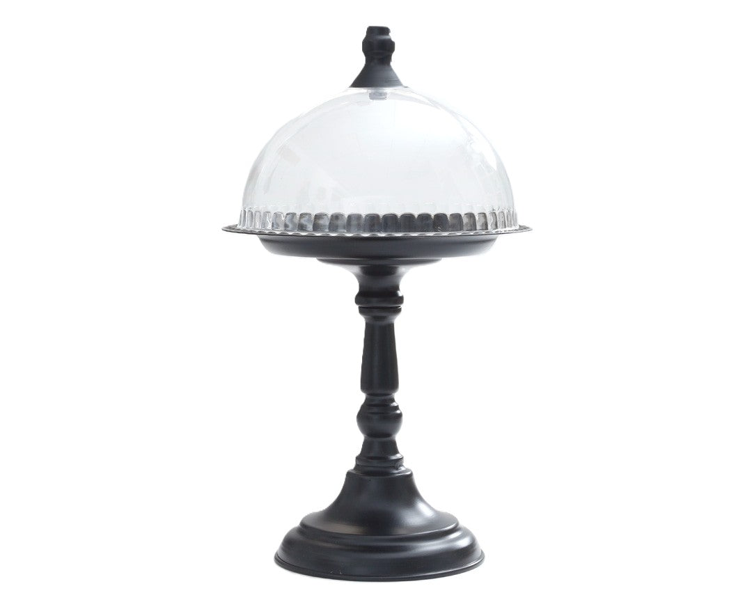 Bell Cake Metal On Foot Black 23X23X40