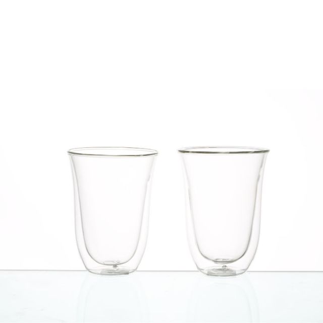 Set of 2 Glasses Cappuccino Glass Double