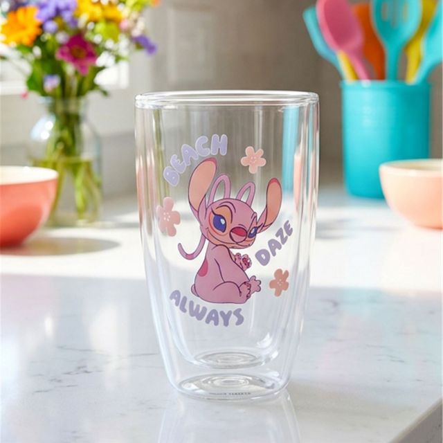Cup Glass Double 300ml - Angel