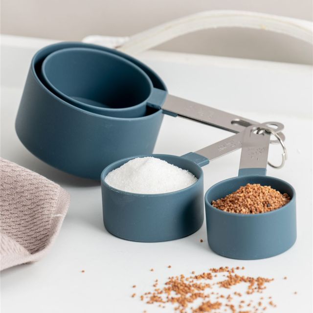 Set Glasses Spoons Measuring