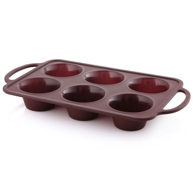 Baking Pan Silicone - Muffins 6 Outlet
