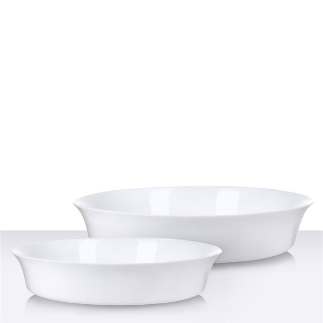 Baking Pan Round Glass Series Opal