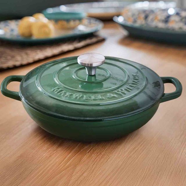 Saute Pan Cast Iron 3 L Green