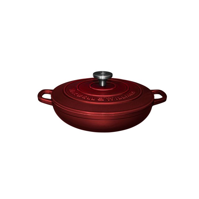 Saute Pan Cast Iron 3 L Burgundy