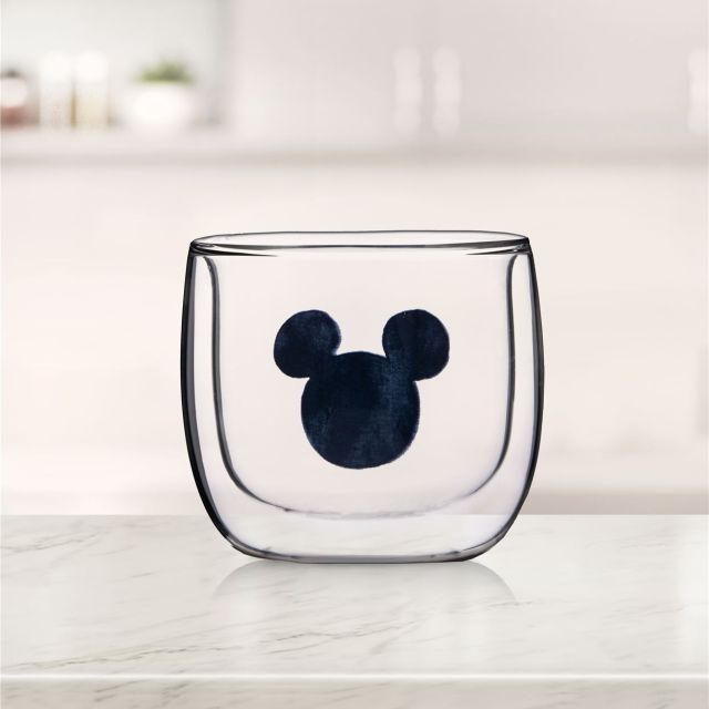 Drinking Glass Mickey Mouse Double Wall - Mickey & Minnie