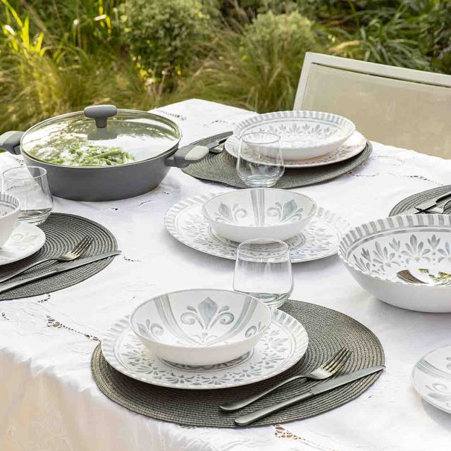 Series Dinnerware Set Melamine Mykonos