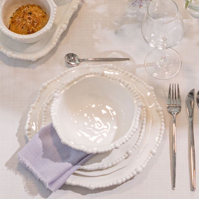 Serving Dish Pearl Porcelain - EVA