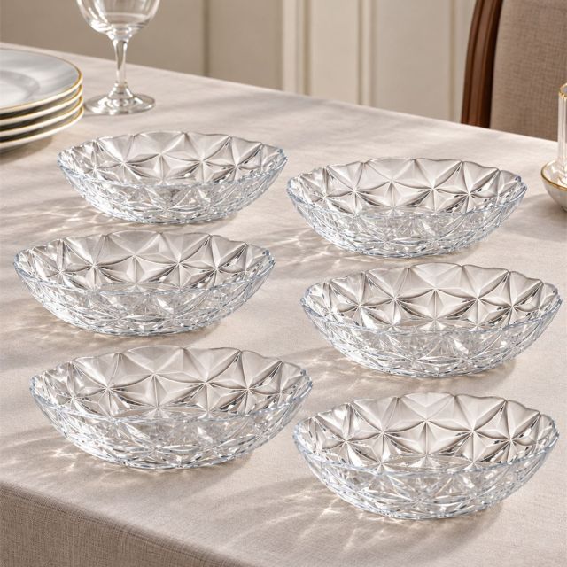 Set 6 Bowls Soup - Glass ESTRELLA