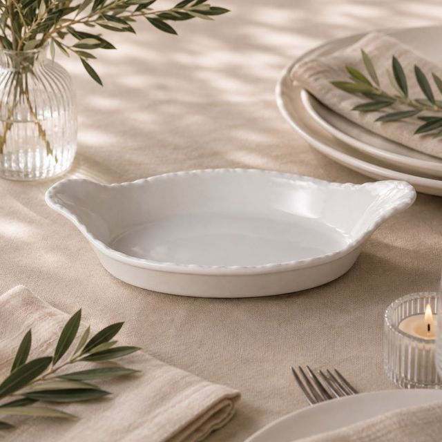 Serving Dish Oval Porcelain - BROOK