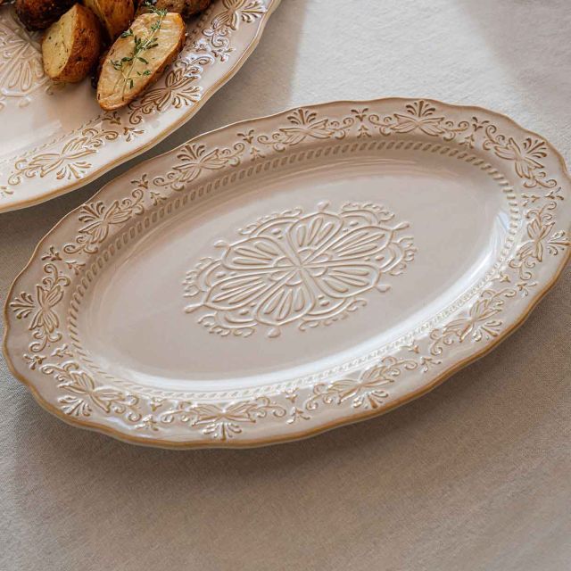 Hot Plate Serving Oval Series Samara