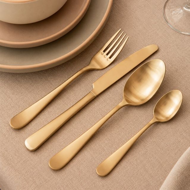 Cutlery Set Gold Stainless Steel 18/0 - Camden