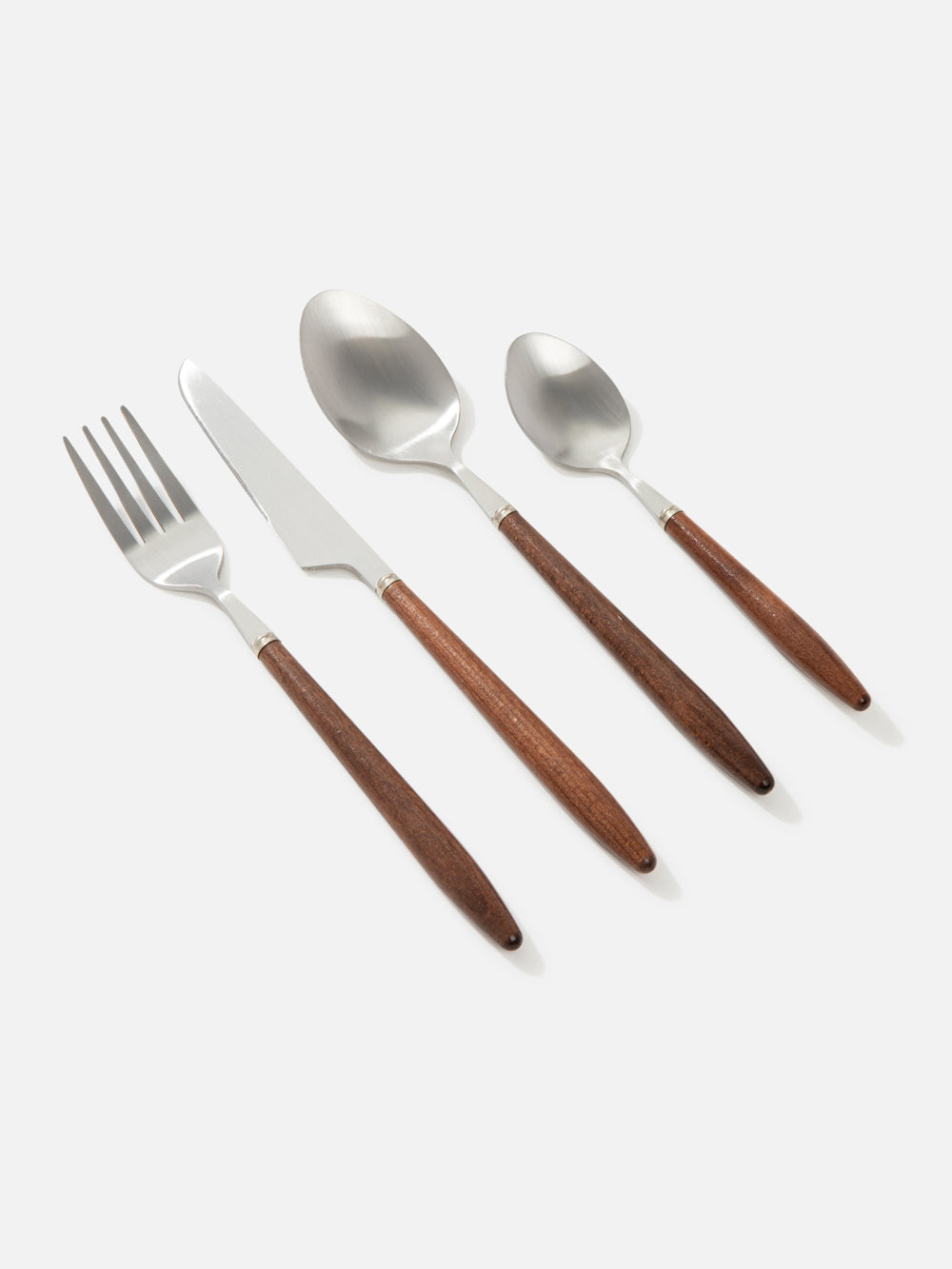 Gaya 24-Pc Cutlery Set Wood Handle