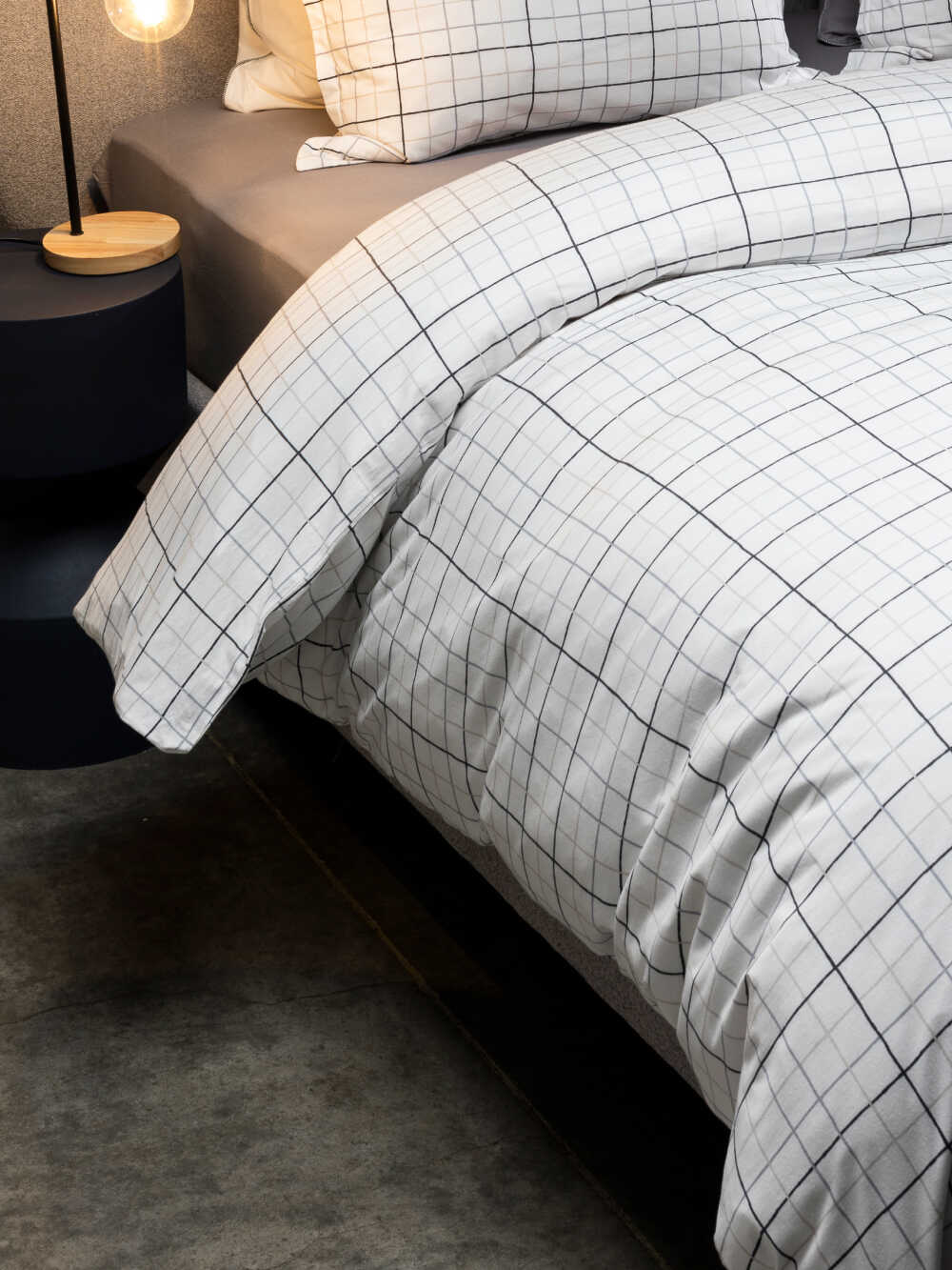 Assaf Checkered Jersey Duvet Cover
