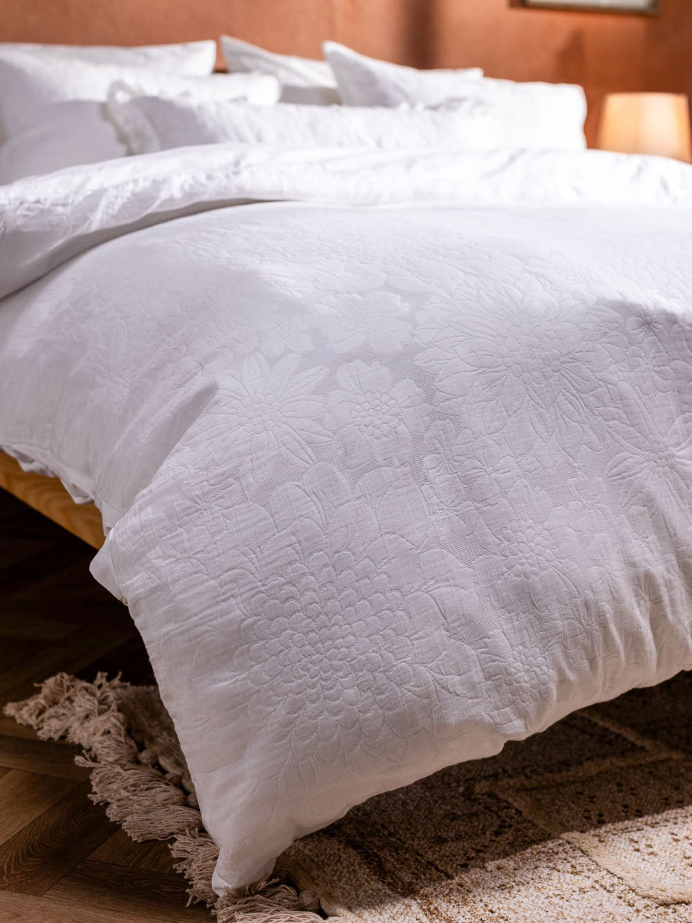 Moria Floral Percale Duvet Cover