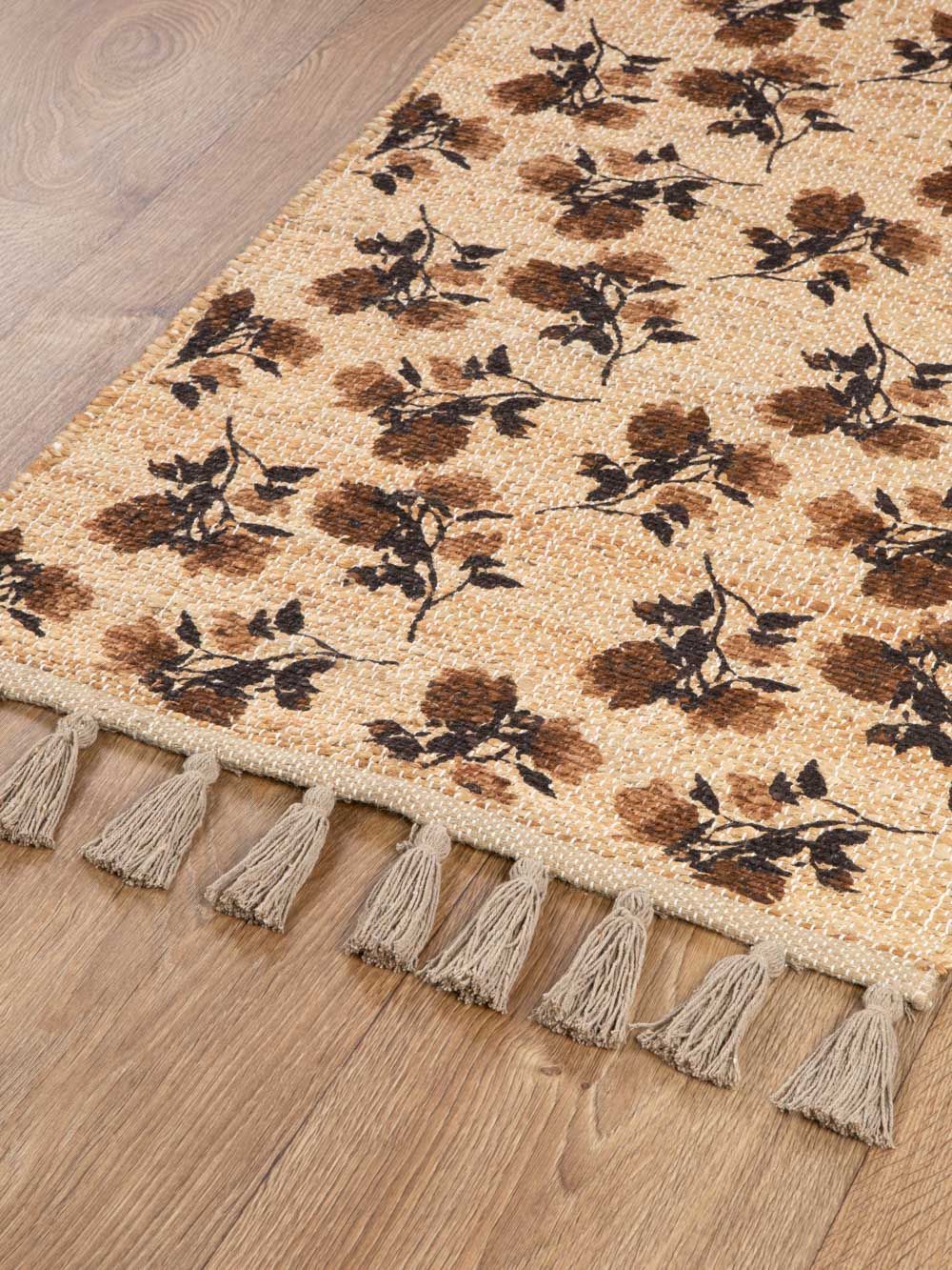 Delhi Floral Rug Brown