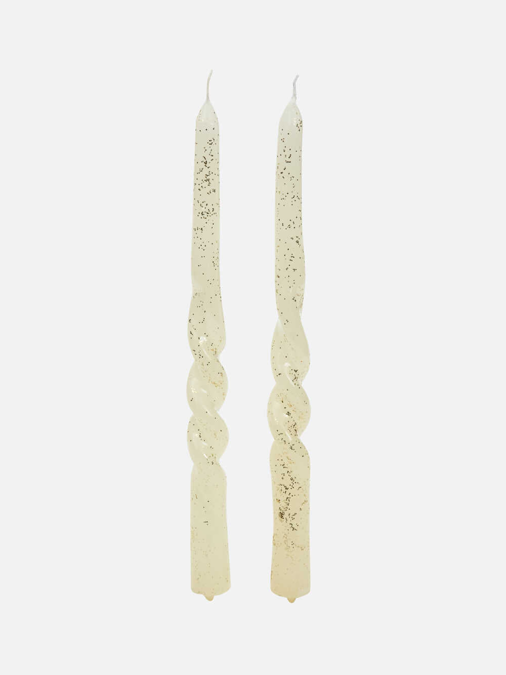 Gold-Pattern Spiral Candles (2)