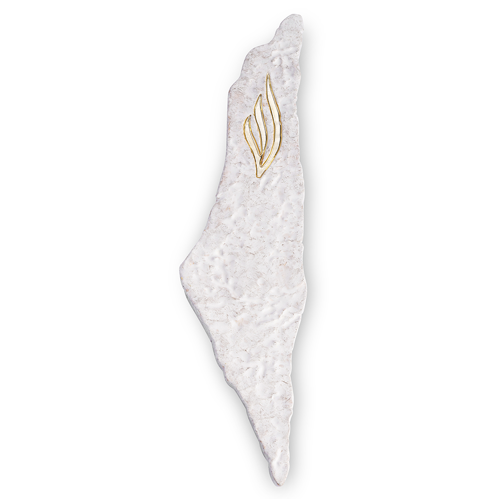 Map of Israel Mezuzah, 15 cm