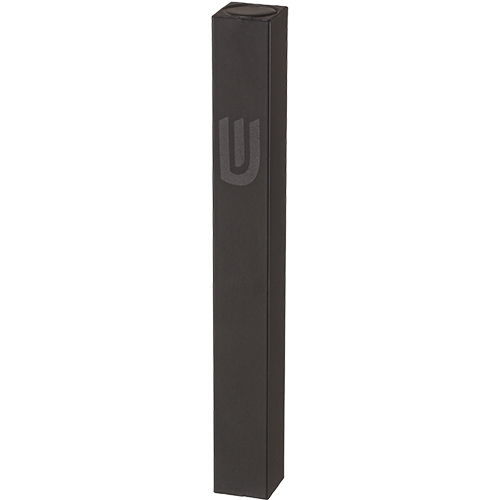 Aluminum Mezuzah, Matte Black, 15 cm