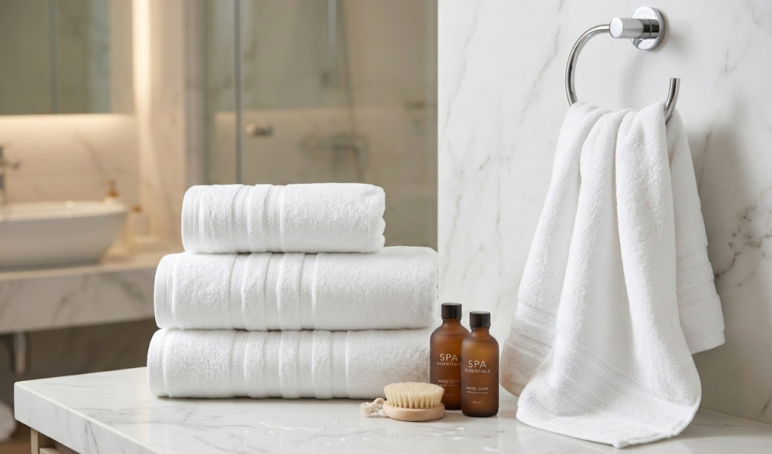 Towel Cotton Combed Quality Premium White